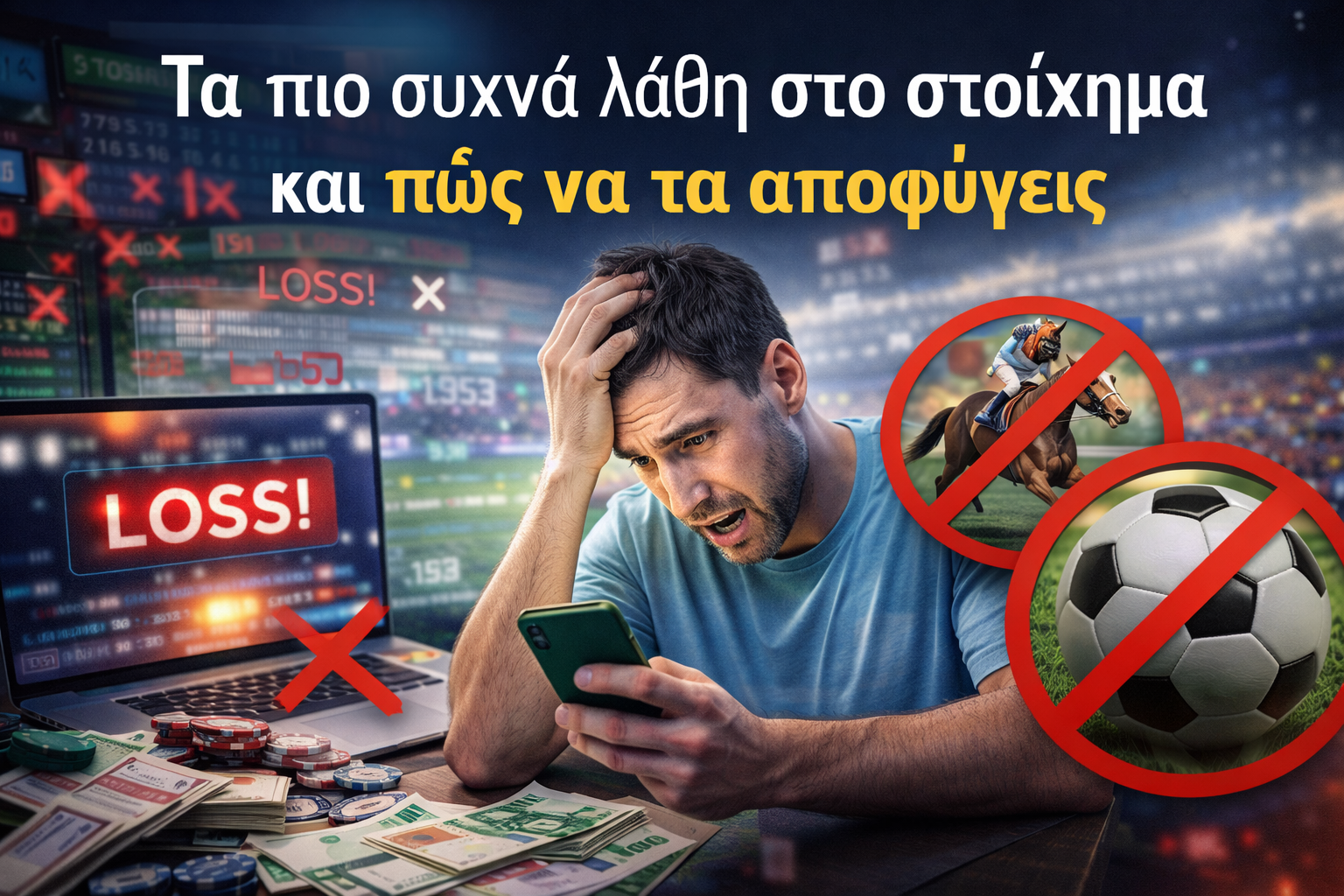 Λάθη στο στοίχημα – γιατί οι περισσότεροι παίκτες χάνουν