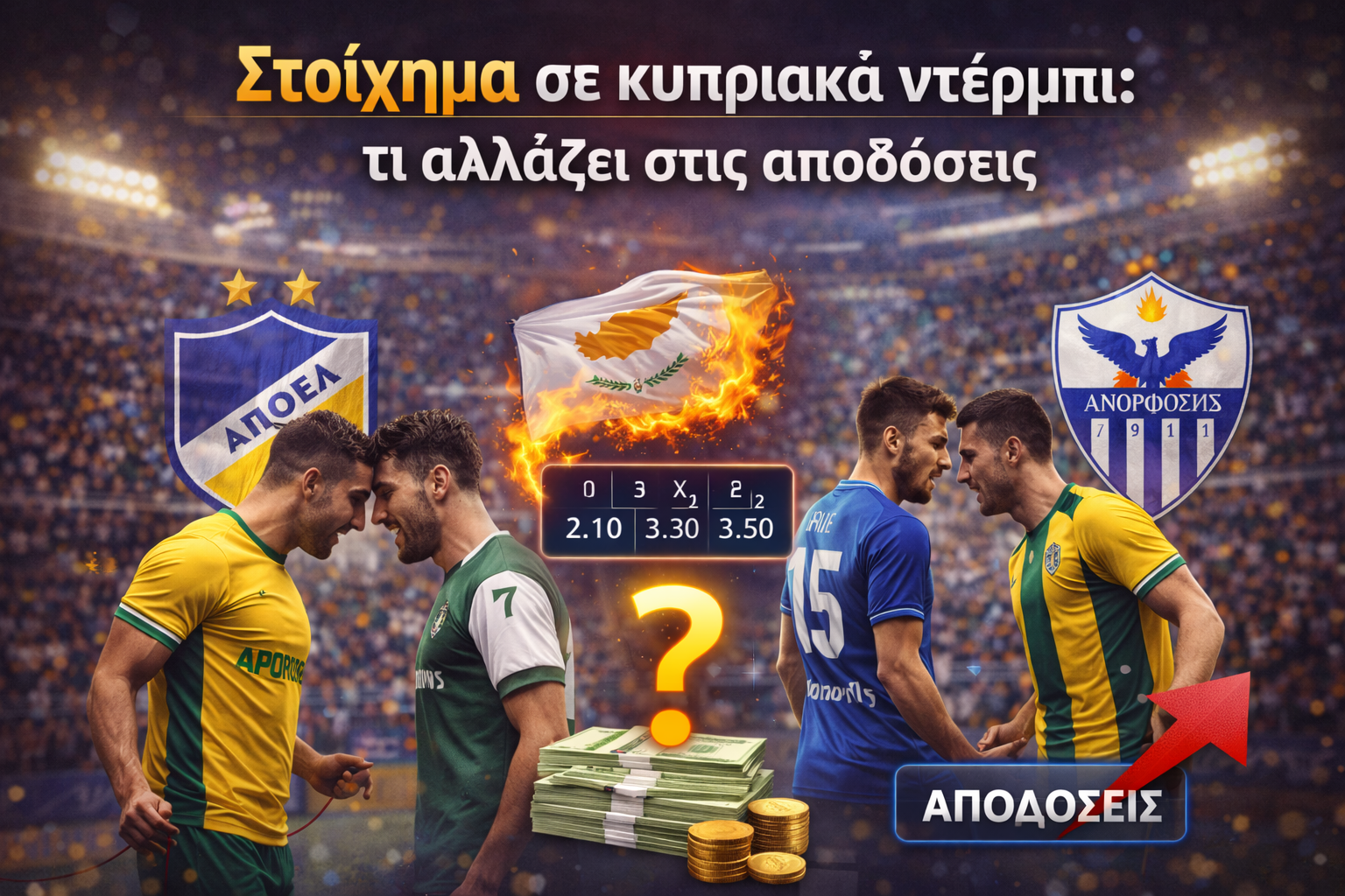 Στοίχημα σε κυπριακά ντέρμπι: τι αλλάζει στις αποδόσεις και πώς να τα διαβάζεις σωστά